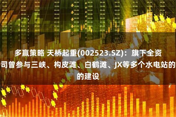 多赢策略 天桥起重(002523.SZ)：旗下全资子公司曾参与三峡、构皮滩、白鹤滩、JX等多个水电站的建设